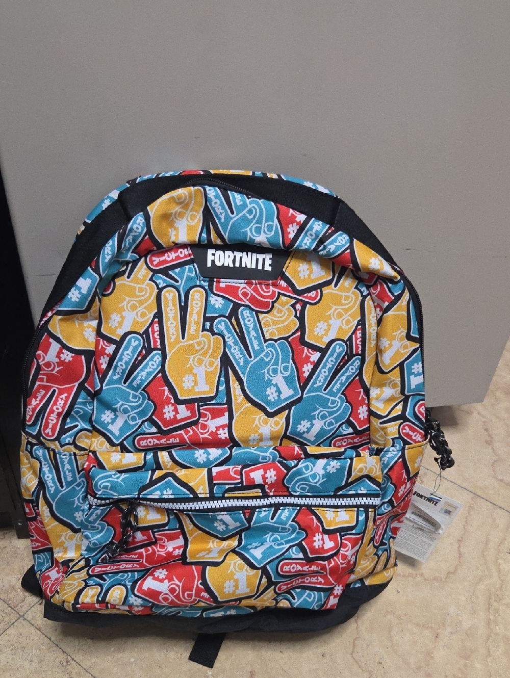 Fortnite Kids Backpack in Blue, Yellow & Red